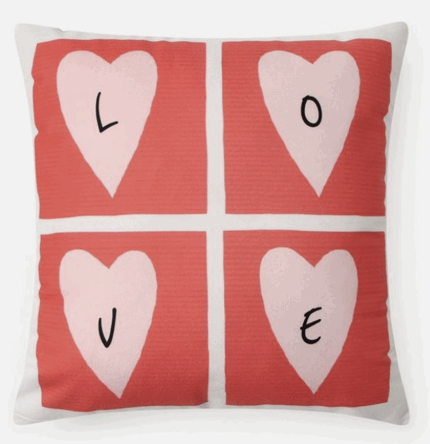 Подушка Этель "Love", 40*40см, 100% п/э, велюр 10781898
