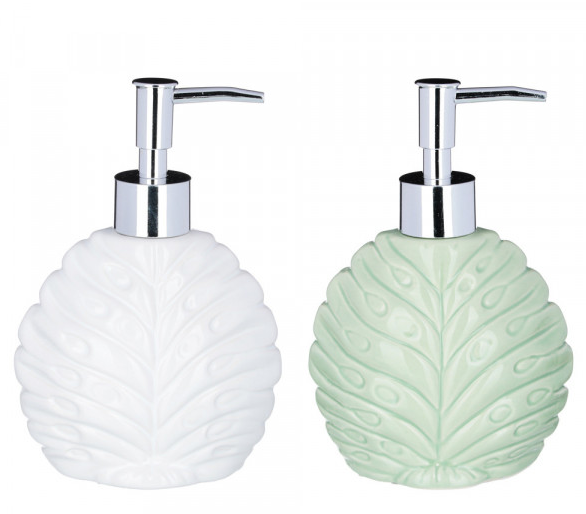 Дозатор д/жидкого мыла VETTA "Перо павлина" керамика 2цв