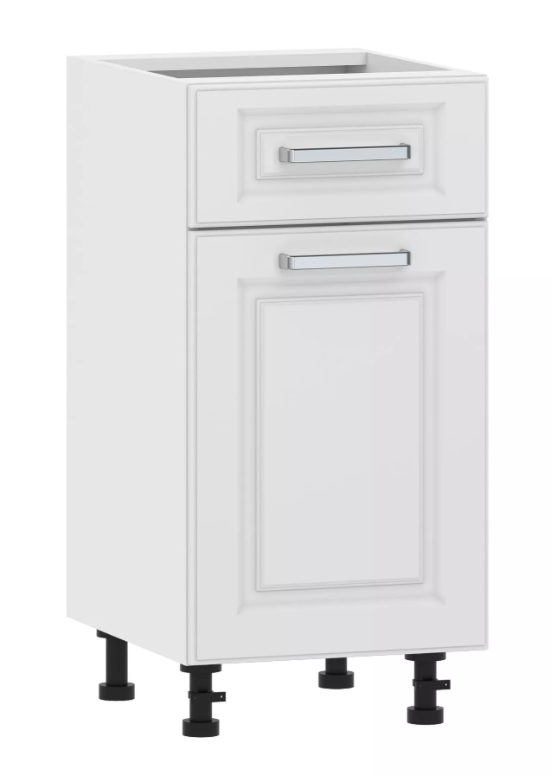 Тумба кухонная со столеш. 100.08 400 "Вокс" Меренга, Белый 1 ящик 1 дверь 100.08 400 