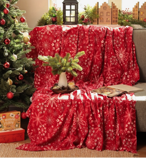 Плед Экономь и Я "Снежинки" 150*180 см 100% п/э 4531026