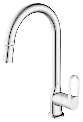 Смеситель "Harbor" д/кухни с аэратором на шарнире R-излив HR519AR