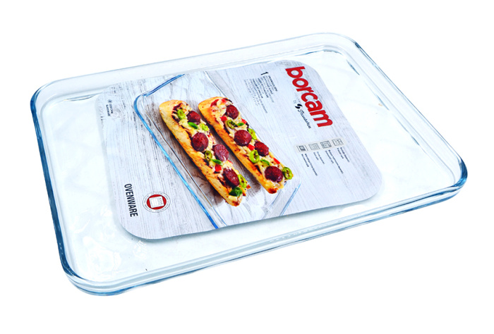 Форма для запекания 334х224 мм, h=20мм Borcam стекло Pasabahce 590066