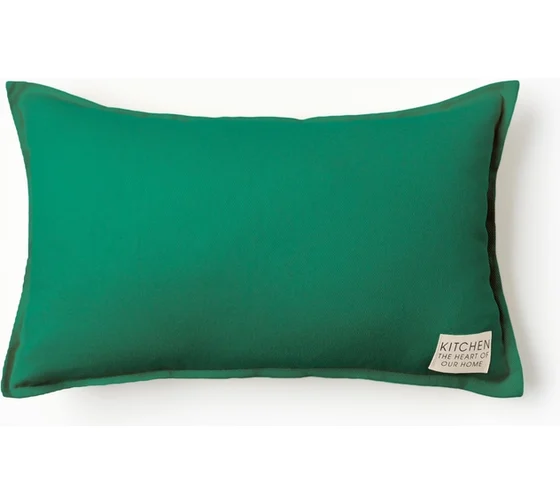 Подушка Этель 30*50см изумруд 100% хл. 10568543