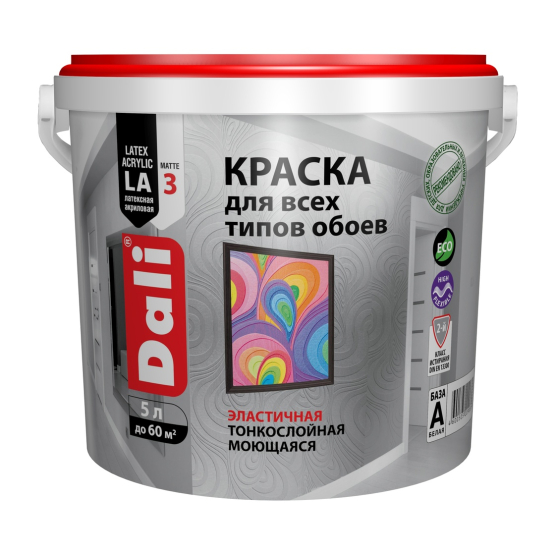 Краска DALI акриловая д обоев 5л