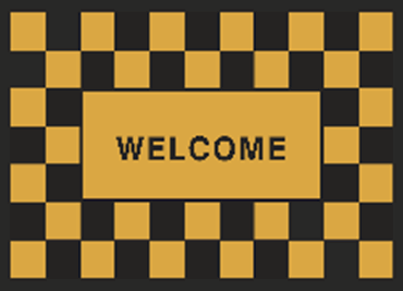 Коврик придверный 40*60см Dekorelle LAPSHA 186