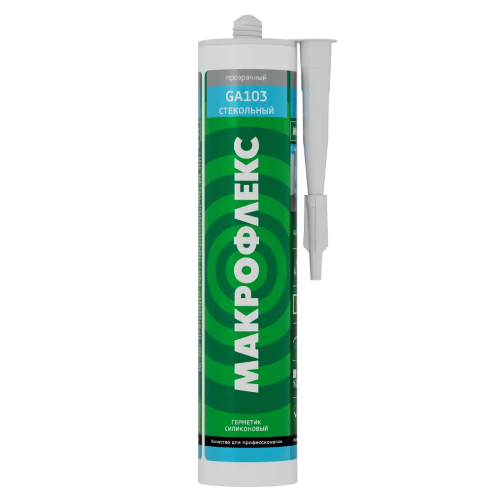 Герметик Makroflex GA103 стекол. силик. проз 300мл