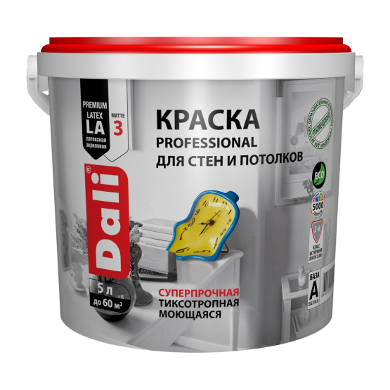 Краска DALI д стен и потолков PROFESSIONAL 5л
