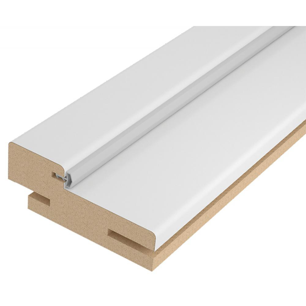 Дверная коробка (2100*70*28) Норд белая с уплотн.