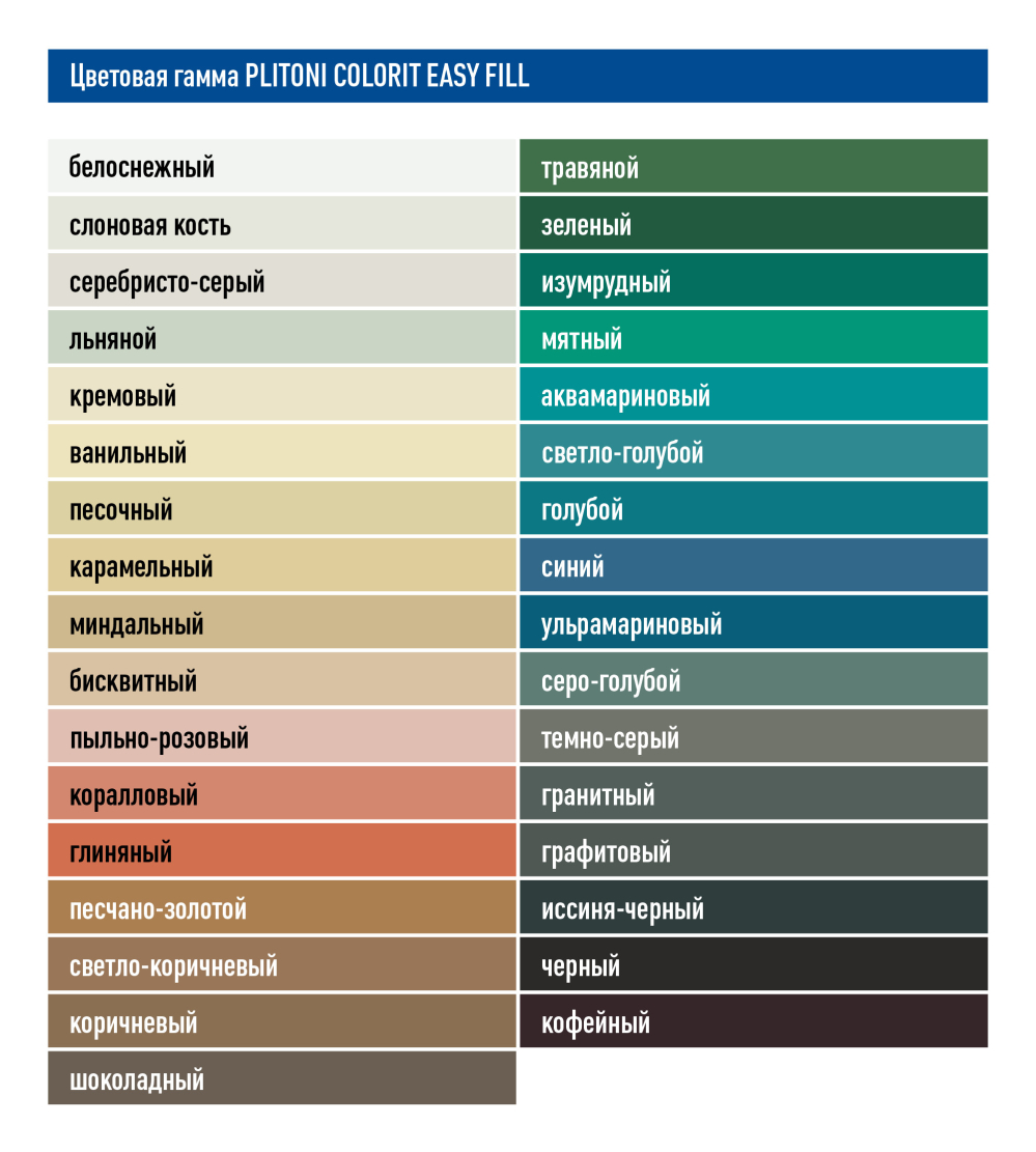 Палитра COLORIT EASY FILL