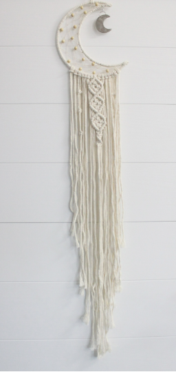 Украшение-оберег Ловец Снов Полумесяц 20*100см  216-043