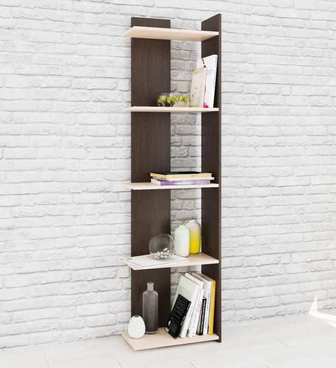 Стеллаж Ромео-7 венге/дуб молочный