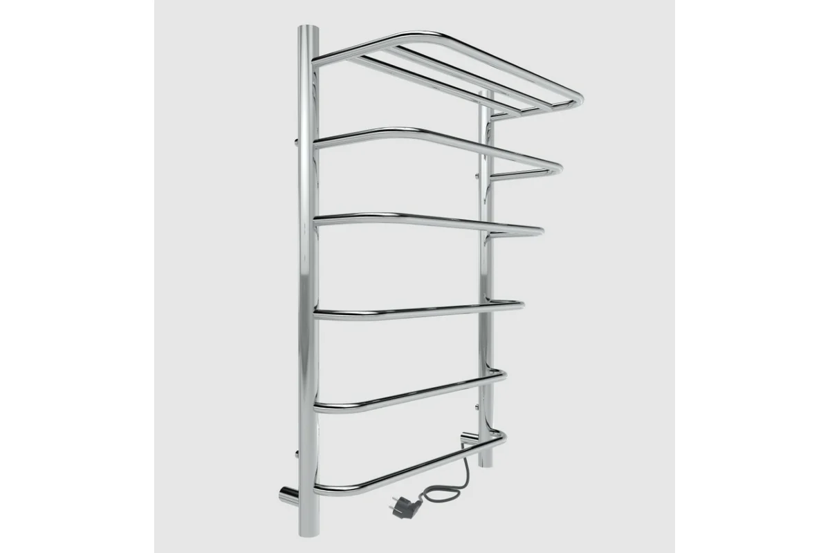 **Полотенцесушитель Hit (electro) 80/50 (скр.монтаж, унив.подкл.R/L, Полиров.) INDIGO