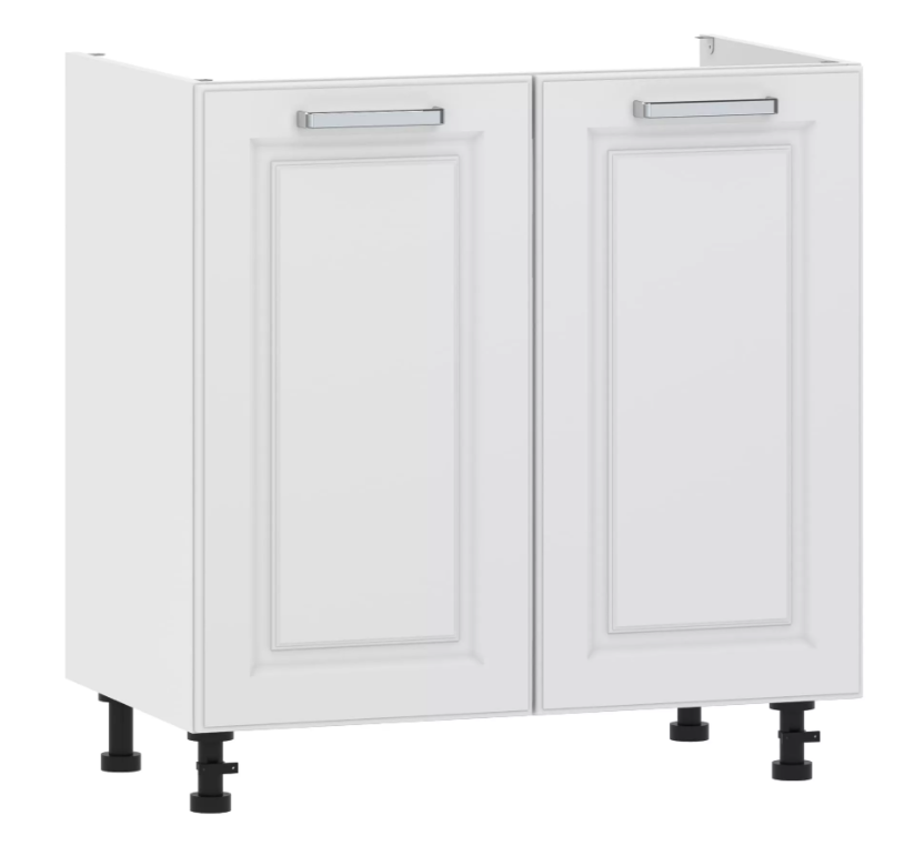 Тумба под мойку 100.04 800 "Вокс" Меренга, Белый без столеш.