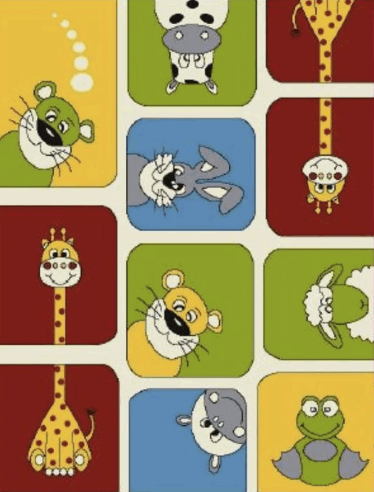 Ковер COLOR 1.2*1.7 дизайн F625A CREAM/CREAM