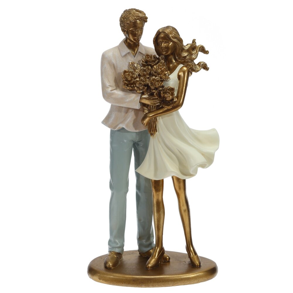 Фигурка декор. "Влюбленная пара", L12 W7,5 H25 см