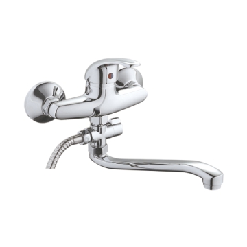 Смеситель д/ванны, однорычажный, хром, силумин, Accoona 