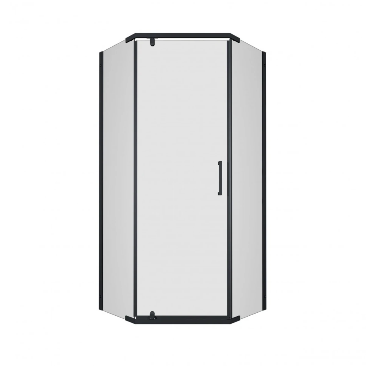 Душевая ширма "Дека-Блэк" 100*100 пятиуг.(2 места)