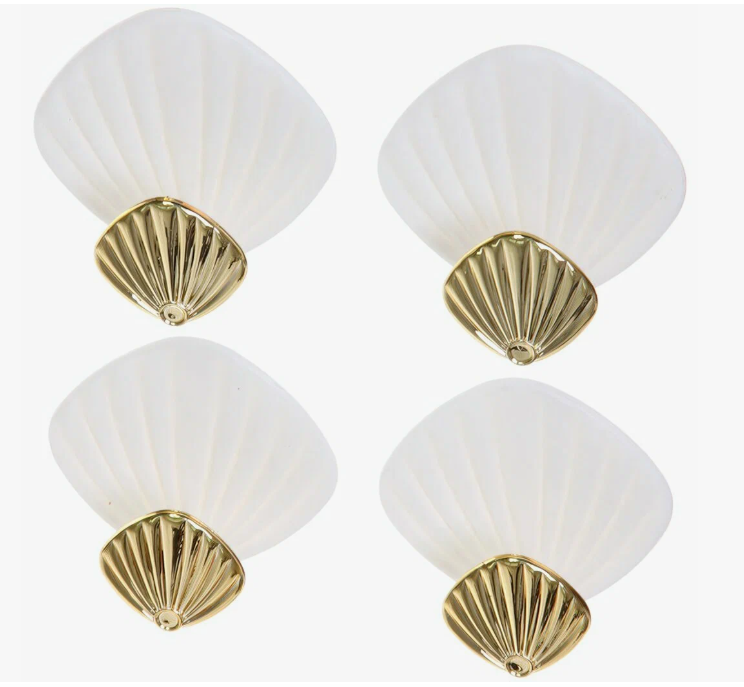 Крючки в наборе 4шт пластик. на липкой основе "Эдален" белый