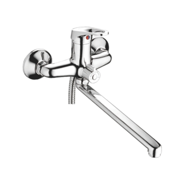 Смеситель д/ванны, однорычажный, хром, латунь, Accoona A7150