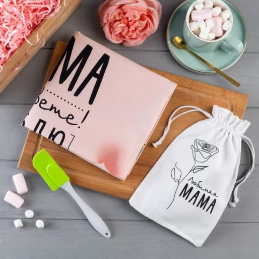 Набор подар. "Мама" полотенце 40*73см, лопатка 6384081