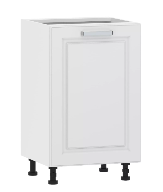 Тумба кухонная со столеш. 100.01 500 "Вокс" Меренга, Белый 1 дверь 100.01 500