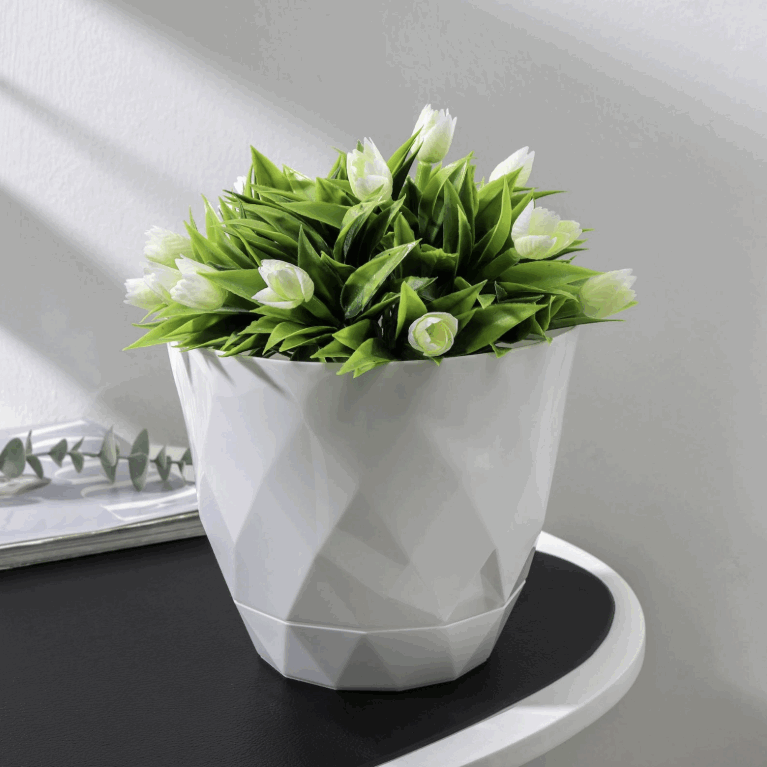 Горшок д/цв Laurel D175 мм, 2.3 л с поддоном (белый) Idiland 221610929/01