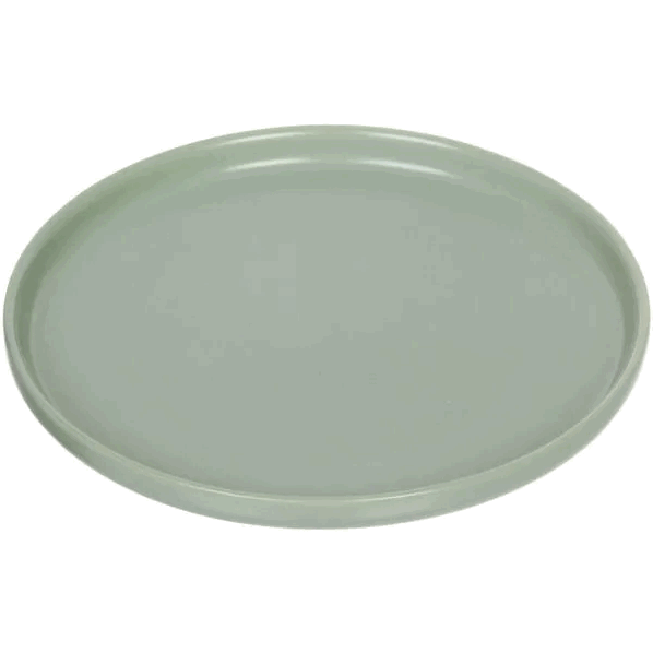 Тарелка керамическая "Акварель" 20,5см*2,5см, нежно-зеленая 403-951