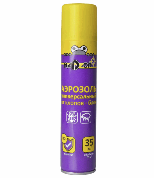 Аэрозоль от клопов и блох, 200мл Nadzor 24192  DIHOOKL1