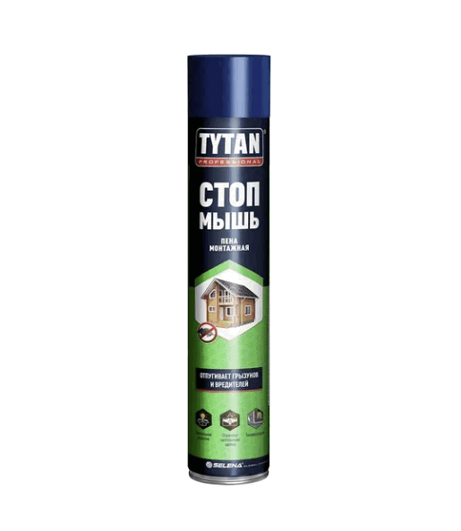 Пена TYTAN СТОП МЫШЬ бытовая 750 мл 