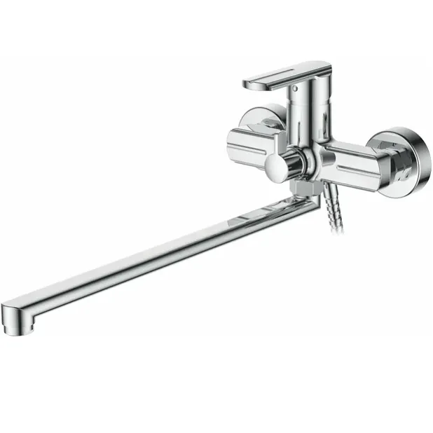 Смеситель д/ванны с длинным изливом 400мм, латунь, Accoona A71115