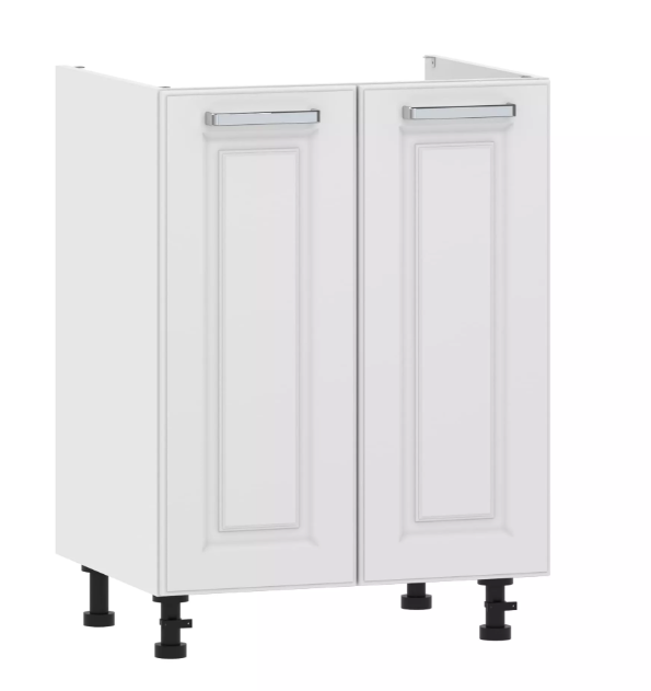 Тумба под мойку 100.04 600 "Вокс" Меренга, Белый 100.04 600 