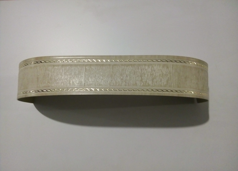 Карниз потол. КАРЕЛИЯ с молд.7см 300см КРЕМОВЫЙ ПВХ 3-х рядный с пов.