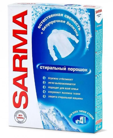 Стир. порошок САРМА-Актив Горная свежесть Унив. 400г.