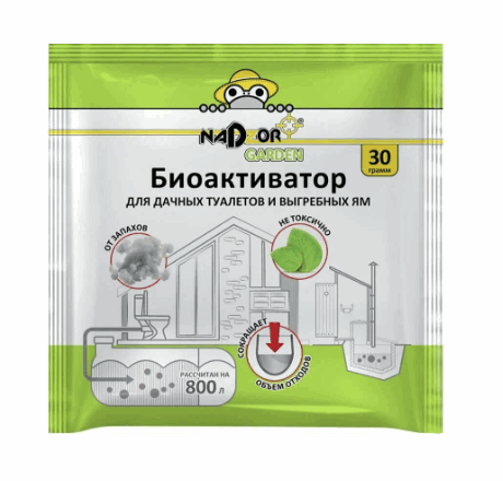 Биоактиватор Nadzor д/дачных туалетов и септиков универс., в порошке 30гр