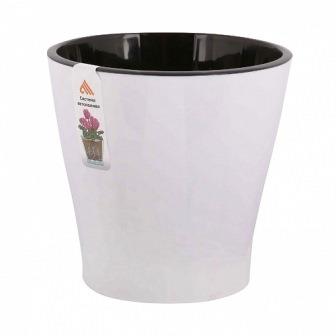 Горшок цв. "Лея" 2,2л двойной (белый)