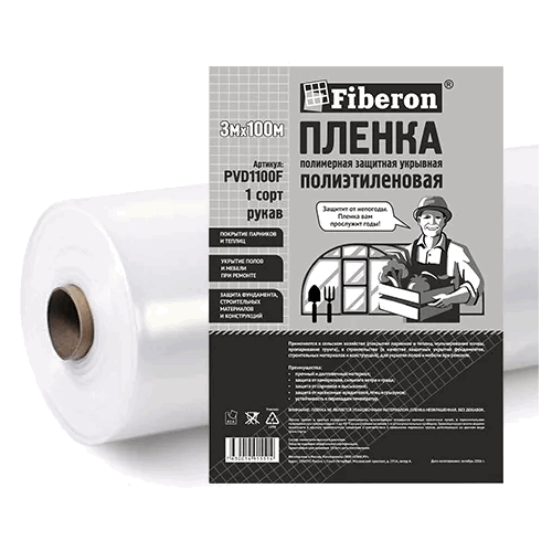 Пленка п/эт. 1,5м рукав 100мк 1сорт Fiberon PVD1100F