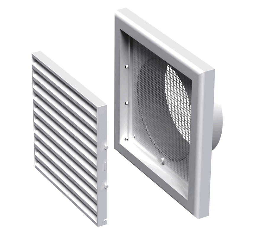 *Решетка МВ 120Вс (MV 120Vs) белый