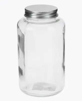 Бутылка ст 0,25л "Сильвер" h14см мет винт/кр (д/горла 3,3см осн 4,5х4,5см) 35541