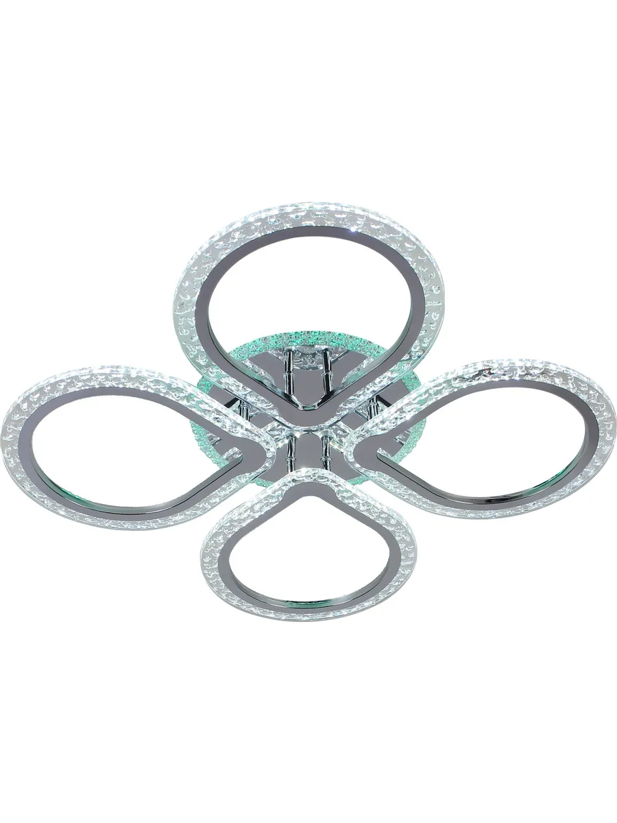 Люстра 08422/4LIA PR CR хром 88W+7W LED RGB 3000-6500K d655 ПДУ(ИК) диммер