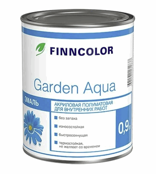 Эмаль акриловая Finncolor Garden Aqua база А 0,9л