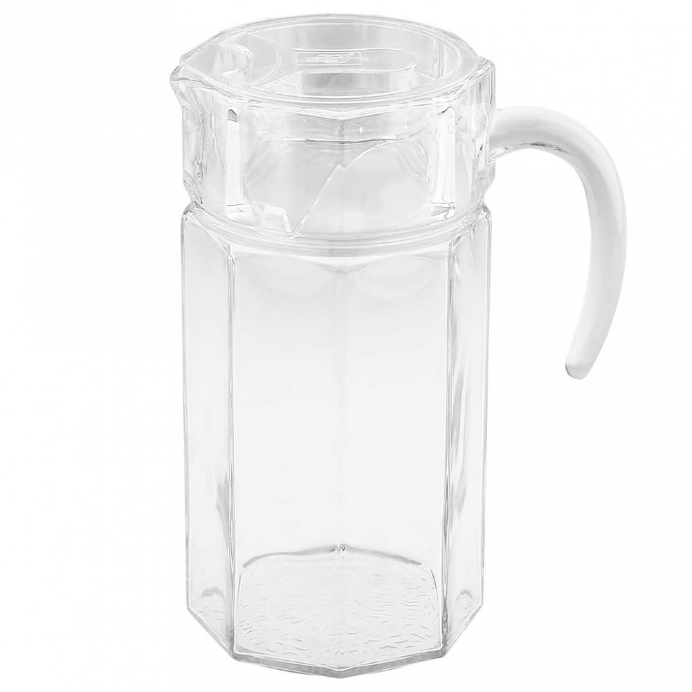 Кувшин ст 1,65л "Дели Гласс Deli Glass "Фасет" д11*22,7см прозр/пласт/крышк (ДМ) EH1003-1