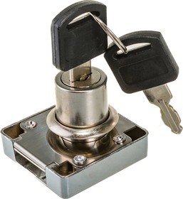 Замок мебельный №338 защелк. с ответной планкой ХРОМ