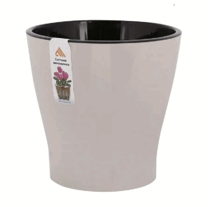 Горшок цв. "Лея" 3,6л двойной (бежевый)