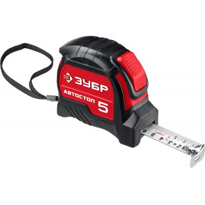 Рулетка с автостопом ЗУБР  5м*25мм, (34052-05-25)