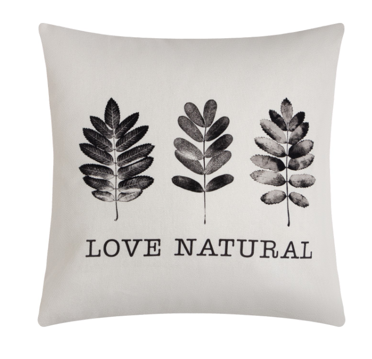 Наволочка декоративная ЭТЕЛЬ Natural print (вид 1), 40*40см, 100% хлопок 9308520