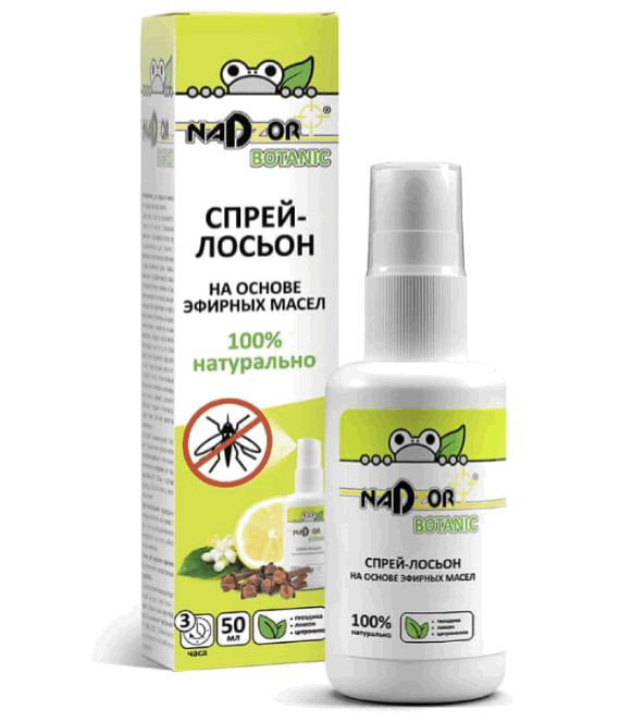 Спрей-лосьон NADZOR Botanic на основе эфир.масел NAT002