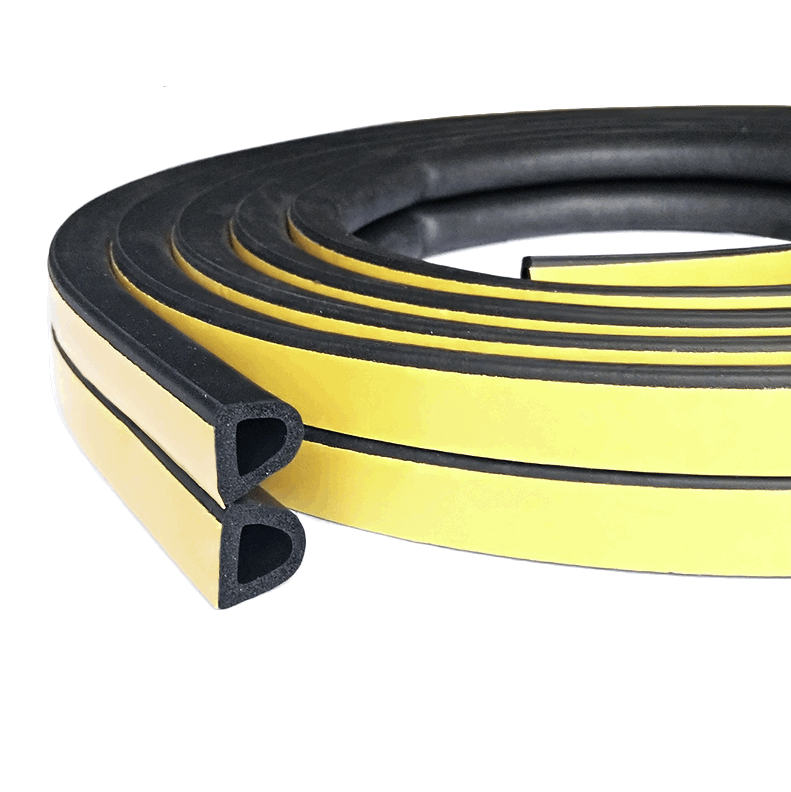 Уплотнитель д/окон D-пр. (рез) на кл.осн.черн. 10м UBL010D