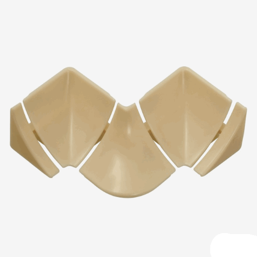 Набор комплектующих к плинтусу д/столешницы слоновая кость И ПС-Н5К-Ф1 