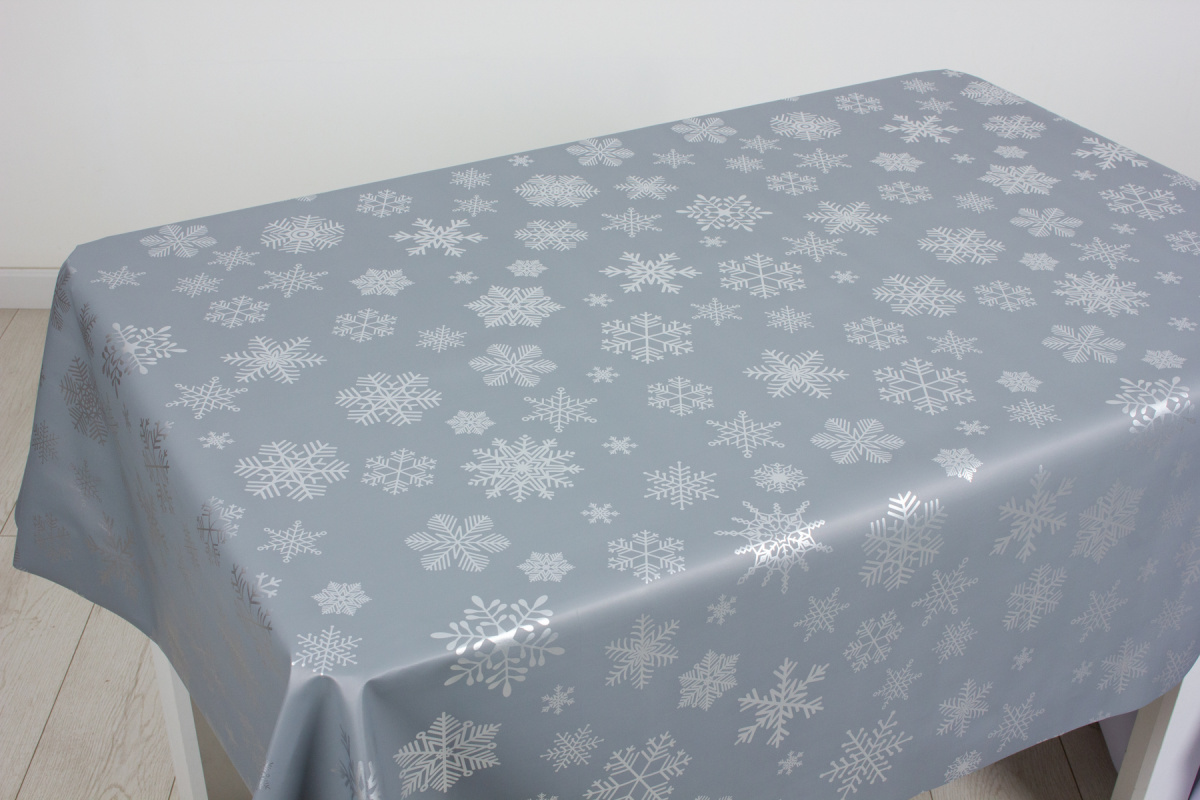 Клеенка Аурум Софт 137 см FJ83313 Снежное кружево НГ