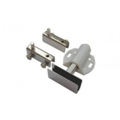 ***Комплект петель для стекла с одинарным амортизат. на одну дверь ХРОМ